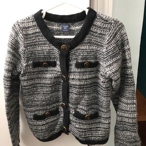 Baby Gap black and white cardigan